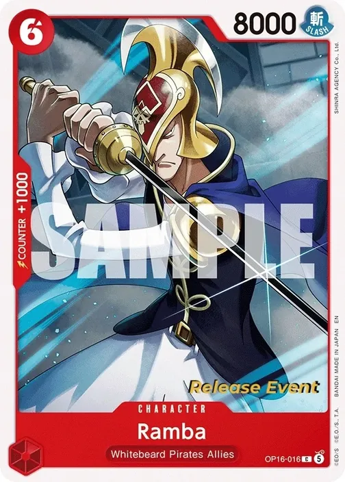 Carte One Piece anglaise OP16-016 Ramba