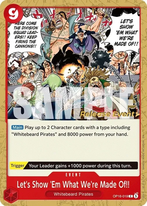 Carte One Piece anglaise OP16-019 Let's Show 'Em What We're Made Of!!