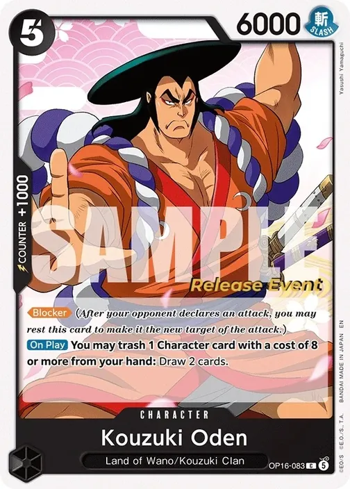 Carte One Piece anglaise OP16-083 Kouzuki Oden