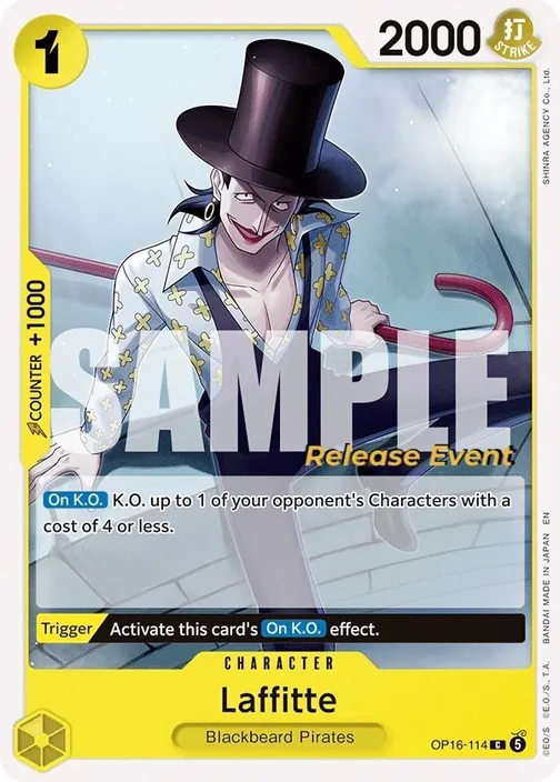 Carte One Piece anglaise OP16-114 Laffitte