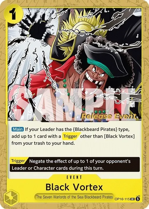 Carte One Piece anglaise OP16-115 Black Vortex