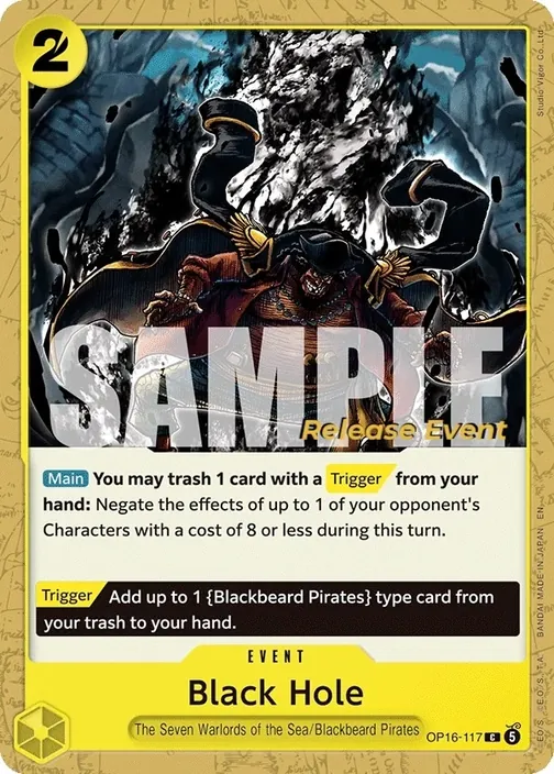 Carte One Piece anglaise OP16-117 Black Hole