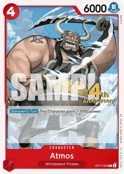 Carte One Piece anglaise OP17-002 Atmos