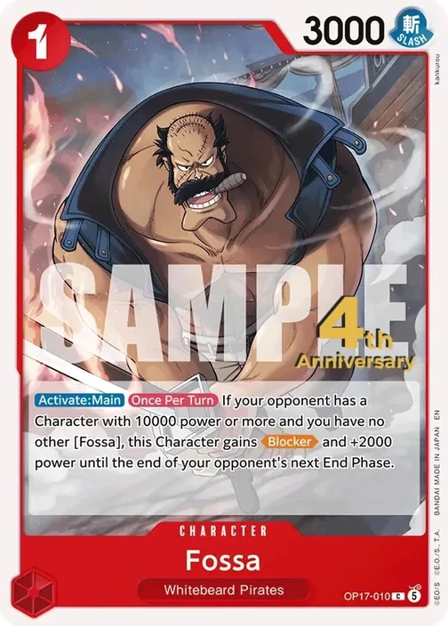 Carte One Piece anglaise OP17-010 Fossa