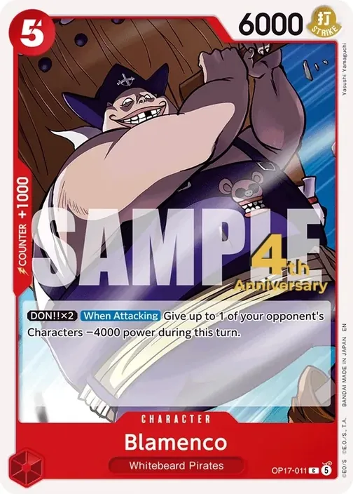 Carte One Piece anglaise OP17-011 Blamenco