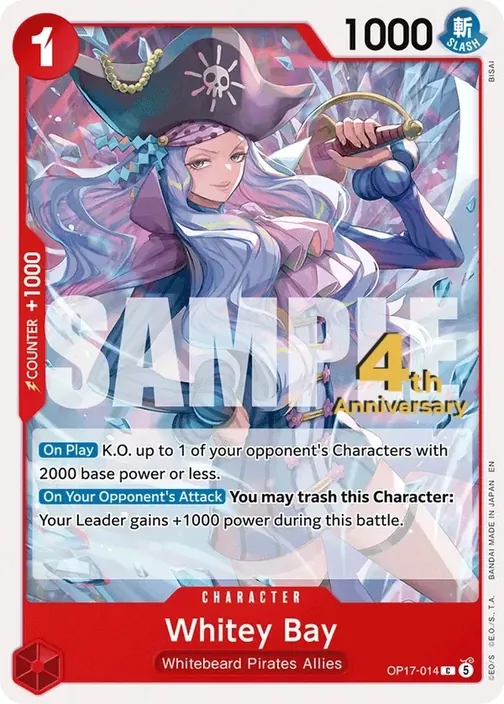 Carte One Piece anglaise OP17-014 Whitey Bay