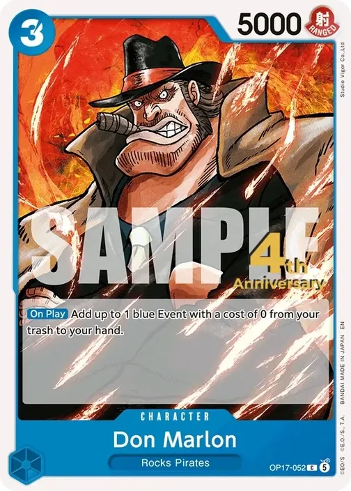 Carte One Piece anglaise OP17-052 Don Marlon