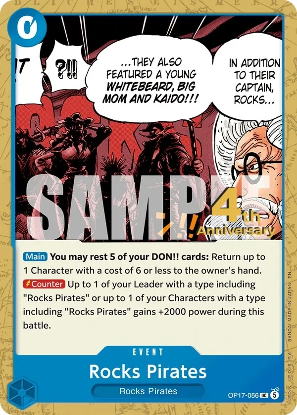 Carte One Piece anglaise Rocks Pirates OP17-056 UC