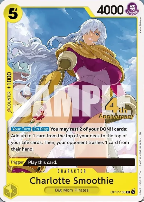 Carte One Piece anglaise OP17-106 Charlotte Smoothie