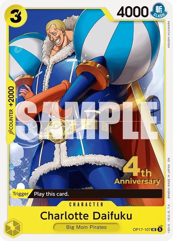 Carte One Piece anglaise Charlotte Daifuku OP17-107 UC