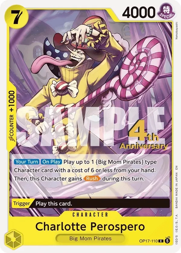 Carte One Piece anglaise Charlotte Perospero OP17-110 C