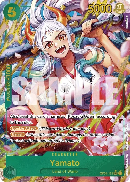 Carte One Piece anglaise OP01-121 Yamato (version 5)