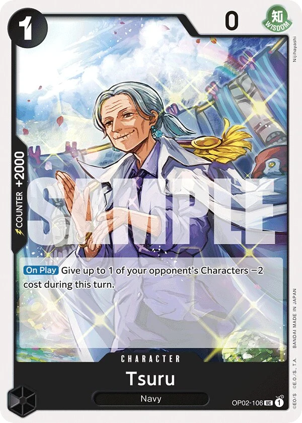 Carte One Piece anglaise Tsuru OP02-106 UC