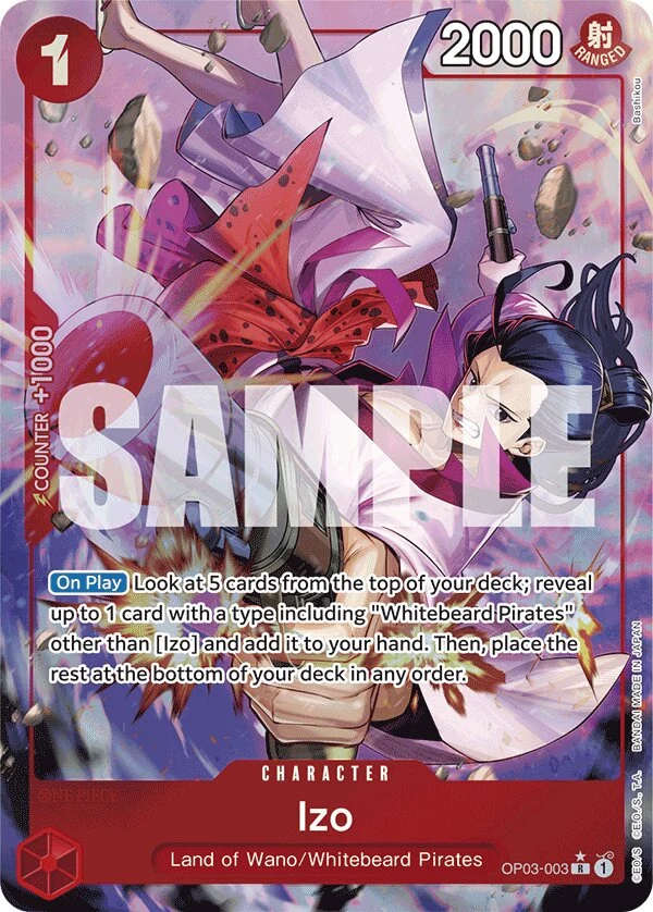 Carte One Piece anglaise Izo OP03-003 R