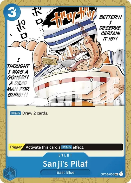 Carte One Piece anglaise OP03-056 Sanji's Pilaf
