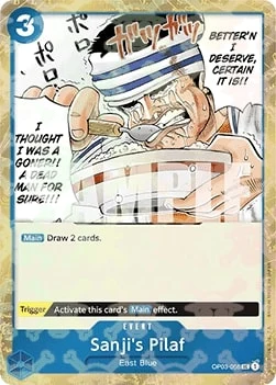 Carte One Piece anglaise OP03-056 Sanji's Pilaf (version 2)