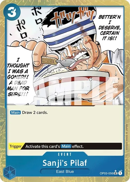 Carte One Piece anglaise OP03-056 Sanji's Pilaf (version 4)