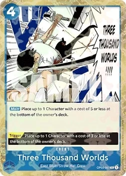 Carte One Piece anglaise OP03-057 Three Thousand Worlds (version 2)
