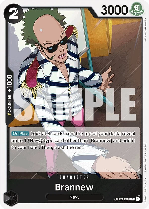Carte One Piece anglaise Brannew OP03-089 R