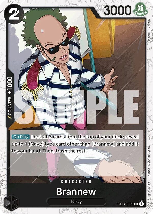 Carte One Piece anglaise Brannew OP03-089 R