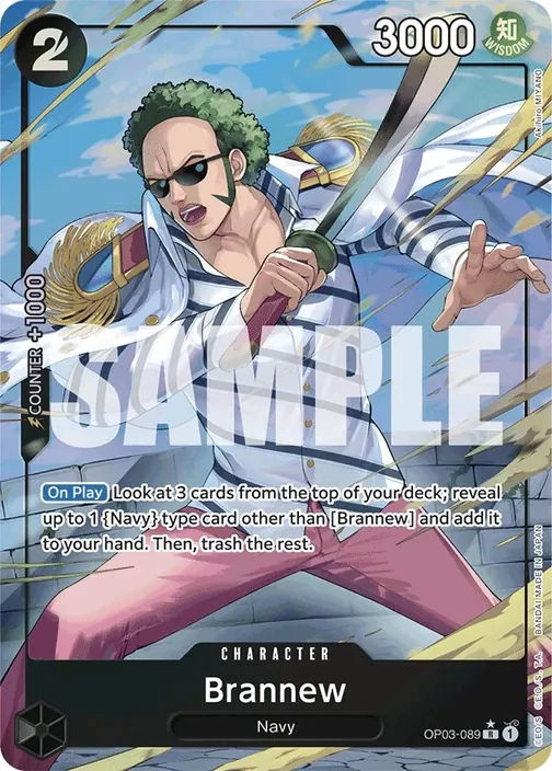 Carte One Piece anglaise OP03-089 Brannew (version 7)