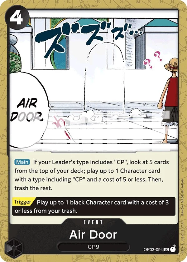 Carte One Piece anglaise Air Door OP03-094 UC