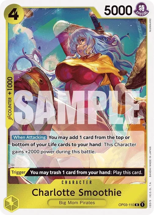 Carte One Piece anglaise OP03-110 Charlotte Smoothie (version 3)