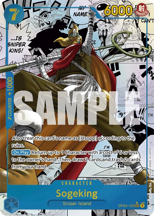 Carte One Piece anglaise Sogeking OP03-122 SEC