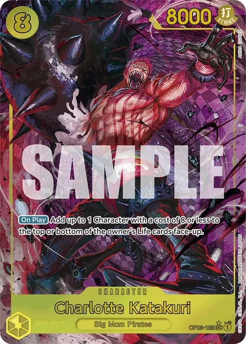 Carte One Piece anglaise OP03-123 Charlotte Katakuri (version 5)