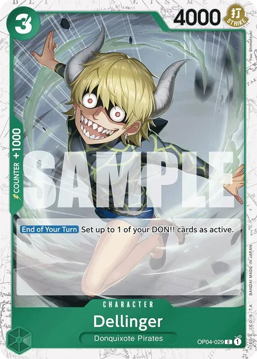Carte One Piece anglaise OP04-029 Dellinger (version 3)