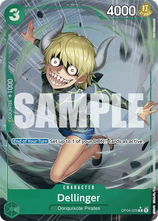 Carte One Piece anglaise OP04-029 Dellinger (version 4)