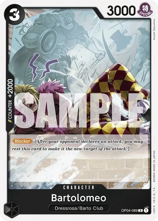 Carte One Piece anglaise OP04-089 Bartolomeo (version 2)