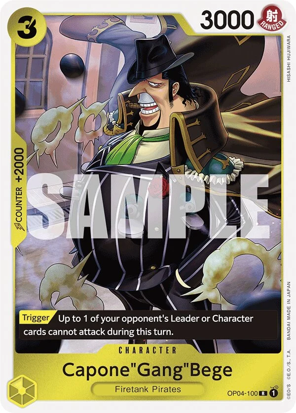 Carte One Piece anglaise Capone"Gang"Bege OP04-100 R