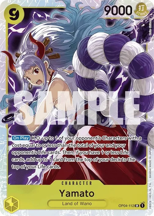 Carte One Piece anglaise OP04-112 Yamato (version 3)