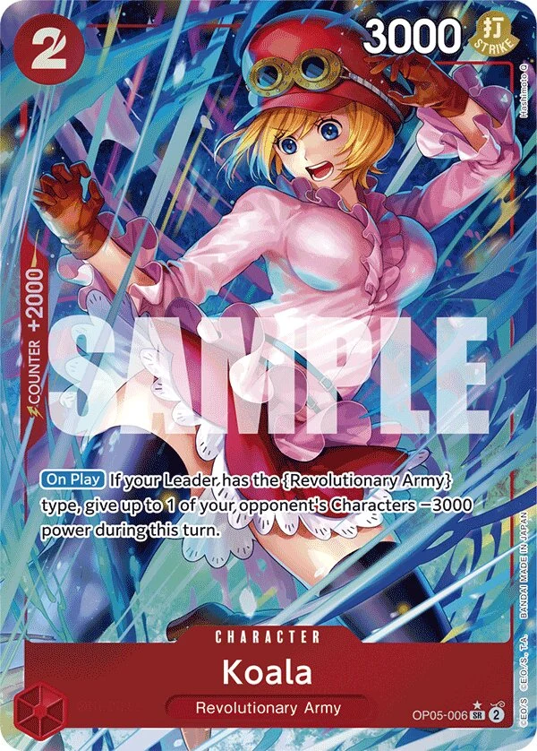 Carte One Piece anglaise Koala OP05-006 SR