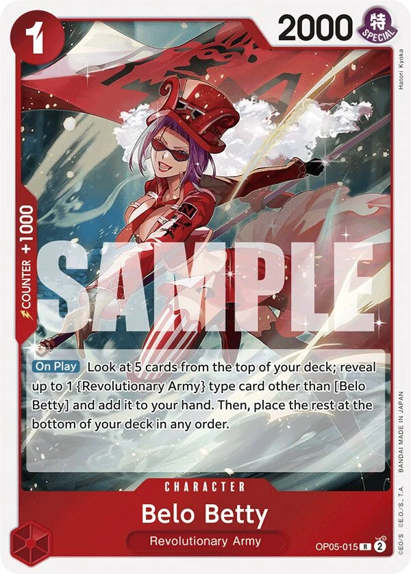 Carte One Piece anglaise Belo Betty OP05-015 R