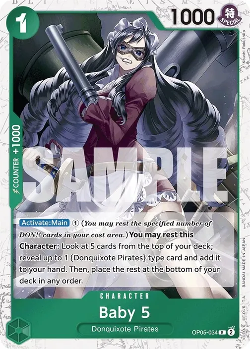 Carte One Piece anglaise OP05-034 Baby 5 (version 4)