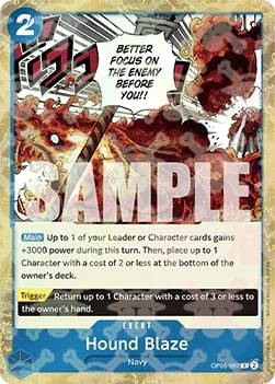 Carte One Piece anglaise OP05-057 Hound Blaze (version 2)