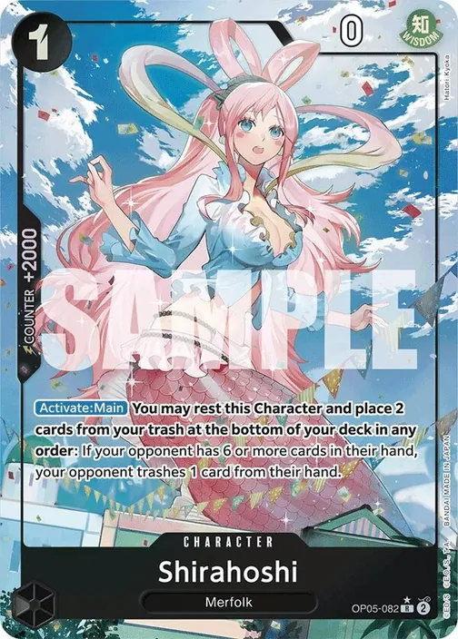 Carte One Piece anglaise OP05-082 Shirahoshi (version 4)
