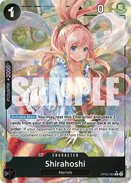 Carte One Piece anglaise OP05-082 Shirahoshi (version 5)
