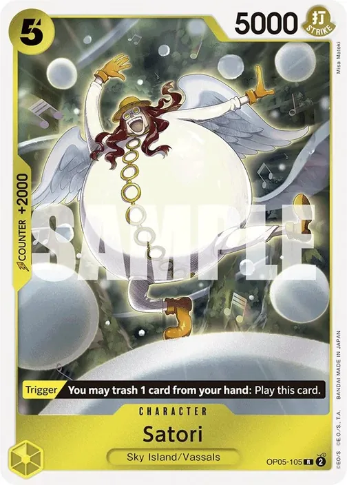 Carte One Piece anglaise OP05-105 Satori (version 2)