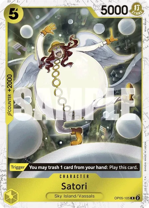 Carte One Piece anglaise OP05-105 Satori (version 3)