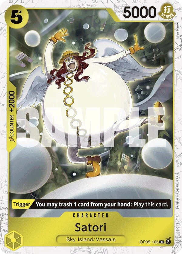 Carte One Piece anglaise Satori OP05-105 R