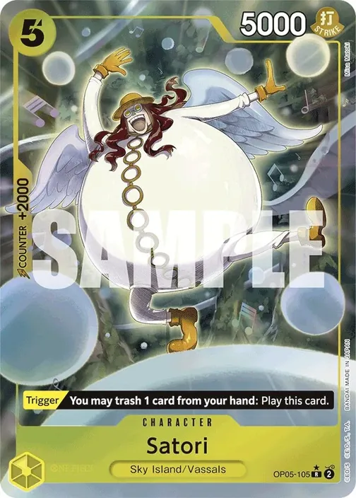 Carte One Piece anglaise OP05-105 Satori (version 4)
