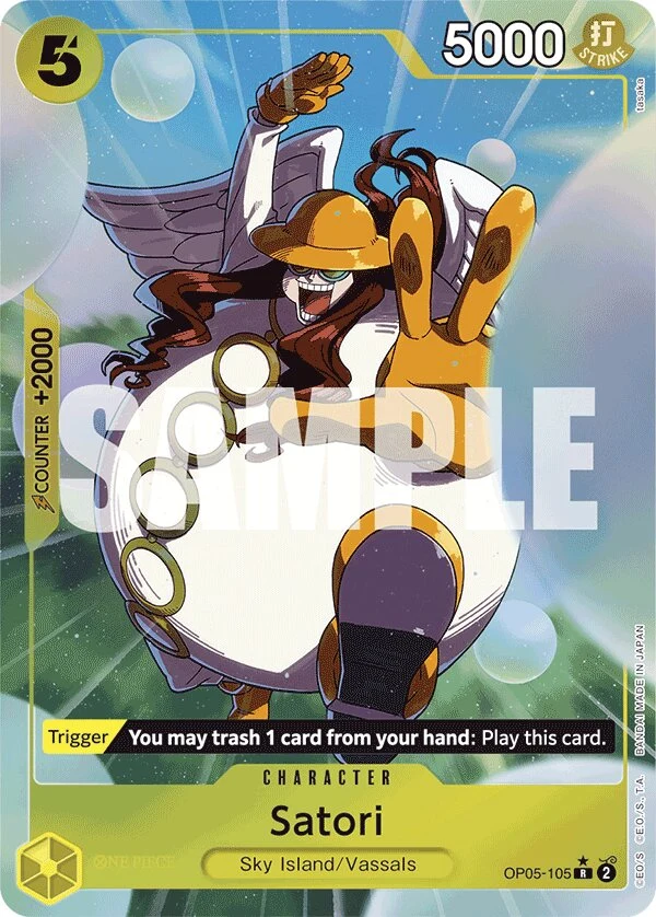 Carte One Piece anglaise Satori OP05-105 R