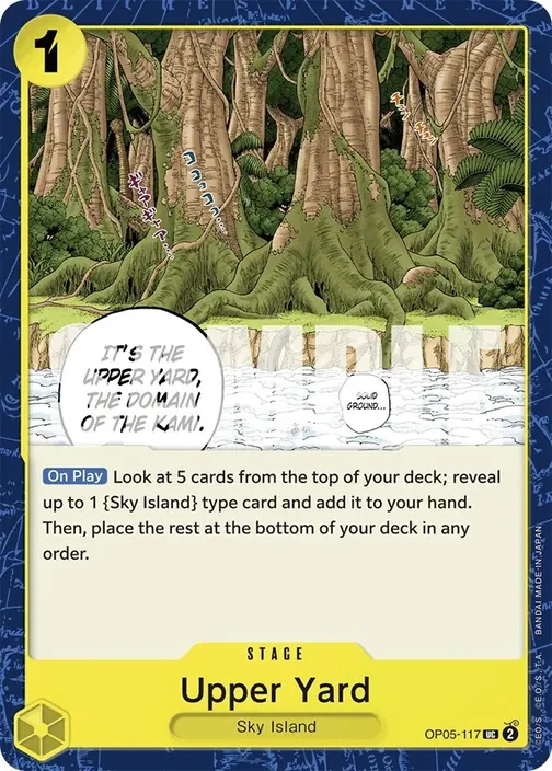 Carte One Piece anglaise OP05-117 Upper Yard