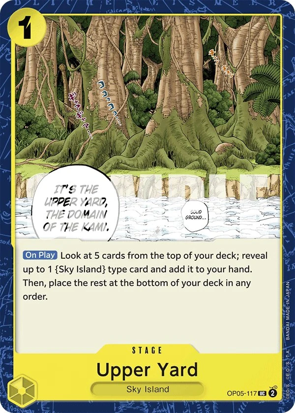 Carte One Piece anglaise Upper Yard OP05-117 UC