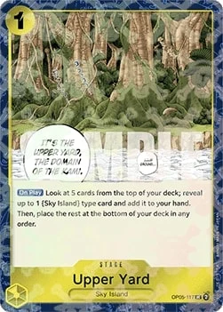 Carte One Piece anglaise OP05-117 Upper Yard (version 2)