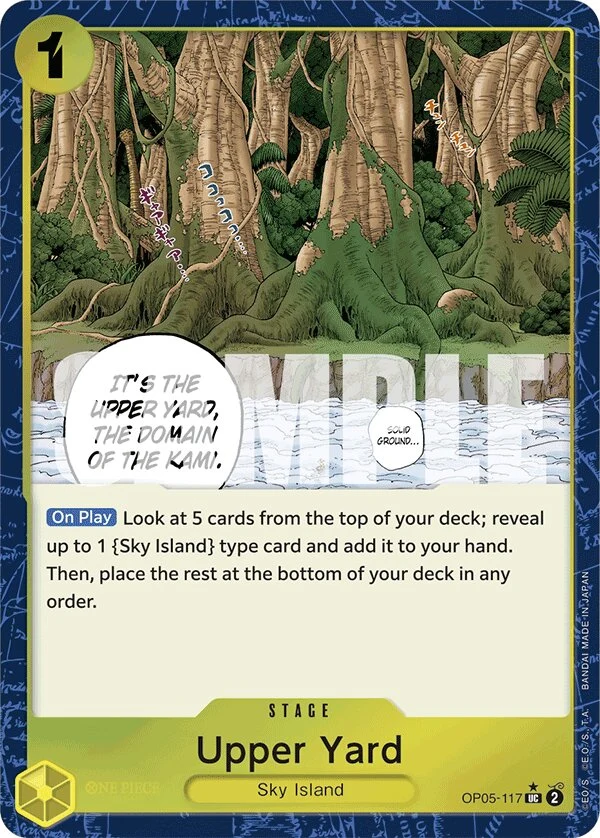 Carte One Piece anglaise Upper Yard OP05-117 UC