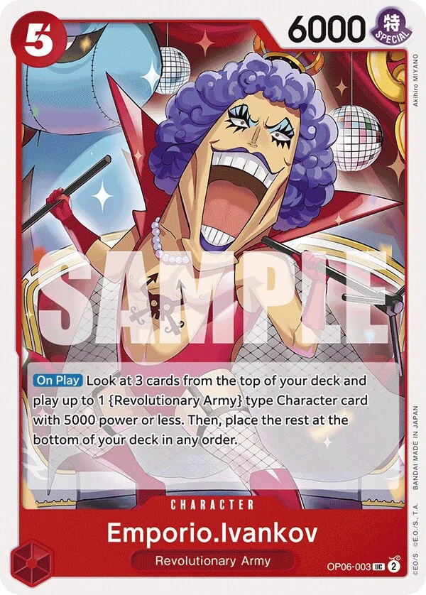 Carte One Piece anglaise Emporio.Ivankov OP06-003 UC